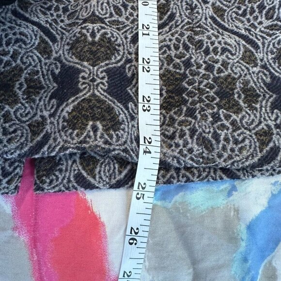 Talbots Skirt Womens Sz 18 Medallion Print A Line Midi Zip Wool‎ Blend Preppy - Picture 10 of 10